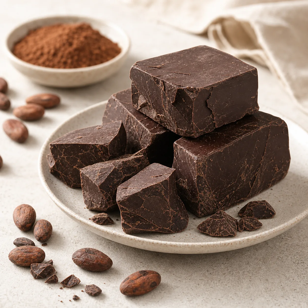 Masa de cacao en bloque
